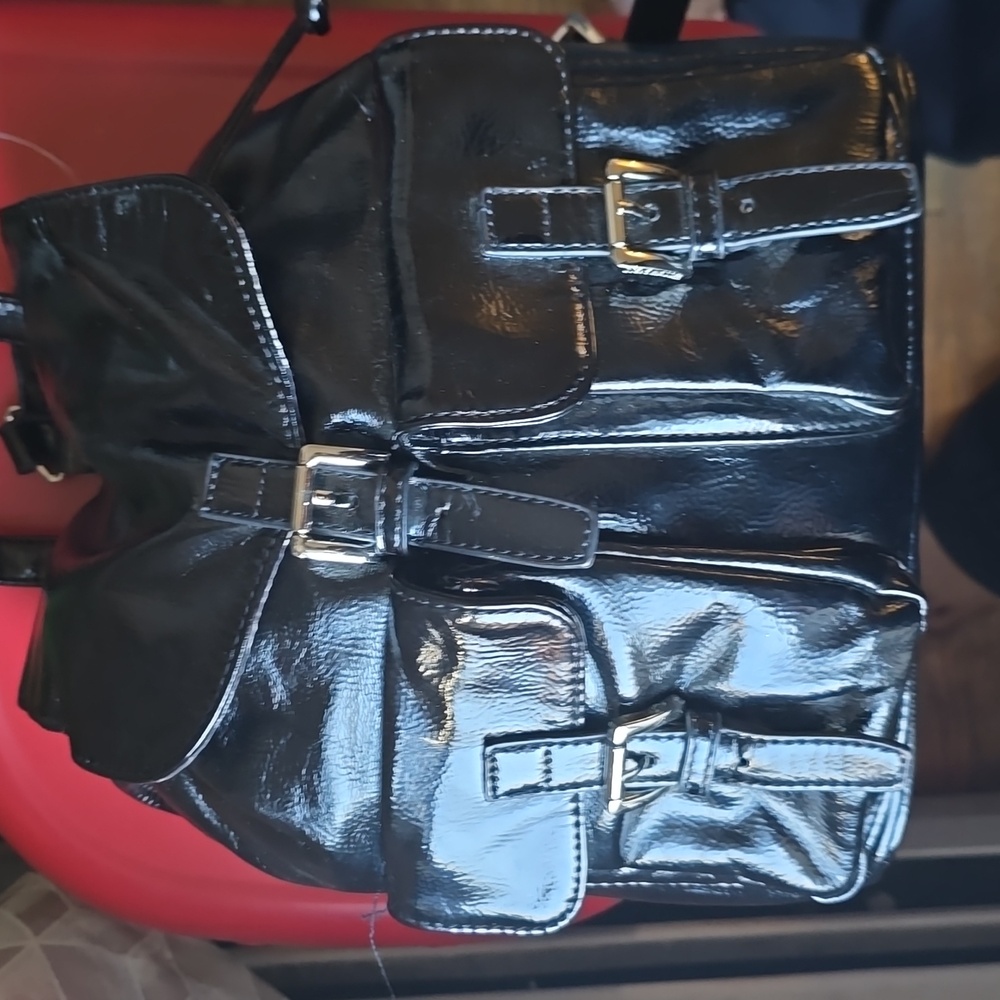 Steve Madden Black Patient Backpack